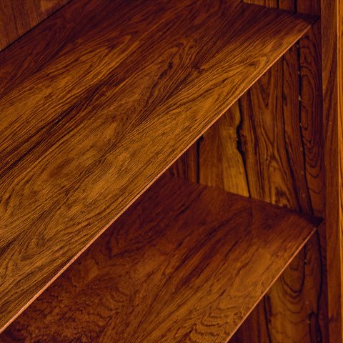 Danish bookshelf in Santos rosewood by Poul Hundevad for Poul Hundevad and Co.