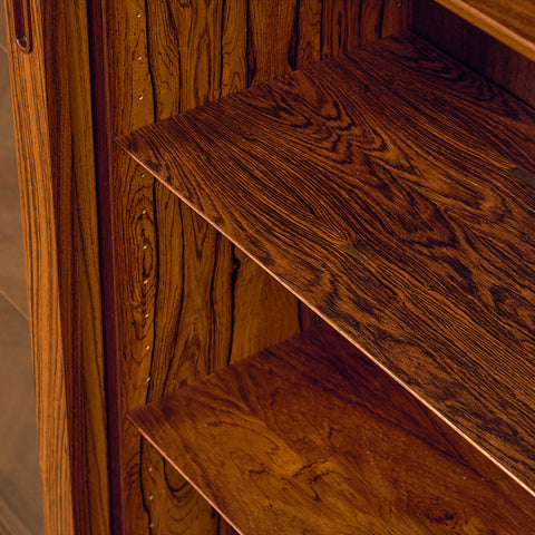 Danish bookshelf in Santos rosewood by Poul Hundevad for Poul Hundevad and Co.