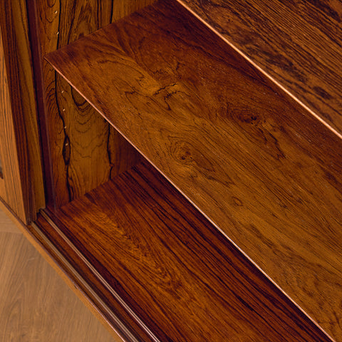 Danish bookshelf in Santos rosewood by Poul Hundevad for Poul Hundevad and Co.