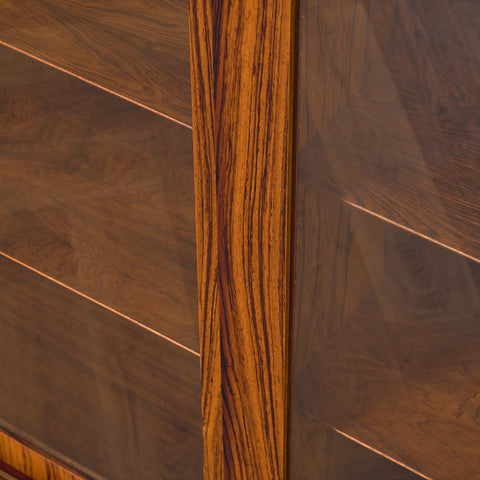 Danish bookshelf in Santos rosewood by Poul Hundevad for Poul Hundevad and Co.