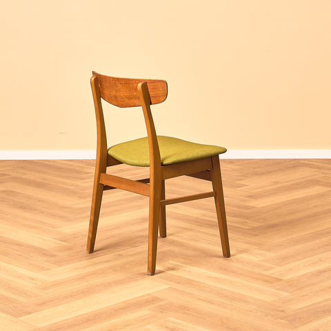 Danish dining chairs in teak & beech by Findahl Møbelfabrik, model 'Møsbol'
