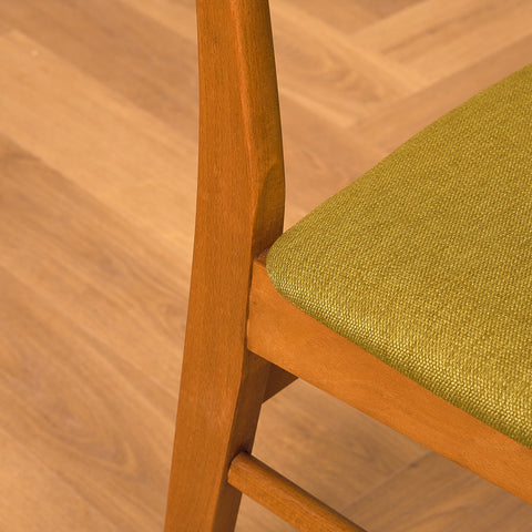 Danish dining chairs in teak & beech by Findahl Møbelfabrik, model 'Møsbol'