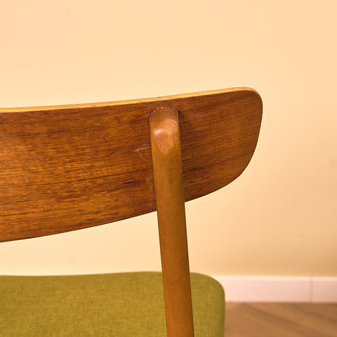 Danish dining chairs in teak & beech by Findahl Møbelfabrik, model 'Møsbol'