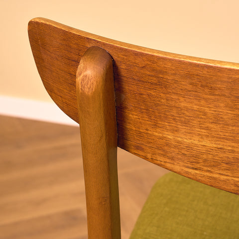 Danish dining chairs in teak & beech by Findahl Møbelfabrik, model 'Møsbol'