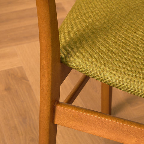 Danish dining chairs in teak & beech by Findahl Møbelfabrik, model 'Møsbol'