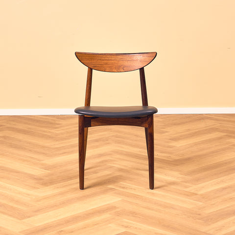 Danish dining chairs in Santos rosewood by Harry Østergaard for Randers Møbelfabrik