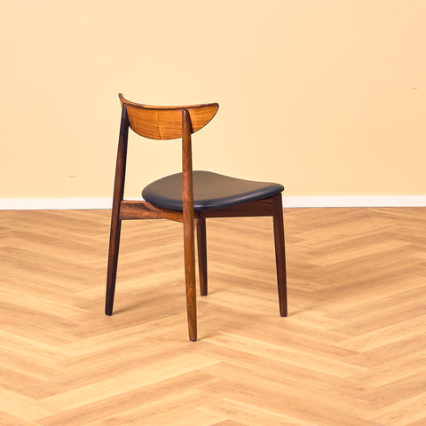Danish dining chairs in Santos rosewood by Harry Østergaard for Randers Møbelfabrik