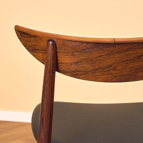 Danish dining chairs in Santos rosewood by Harry Østergaard for Randers Møbelfabrik