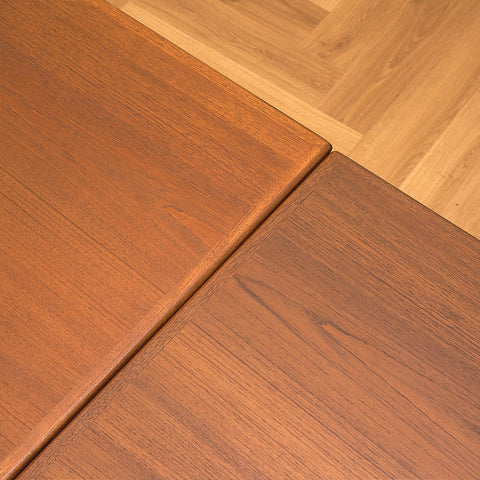 Danish Teak Dining Table with Draw Leaves