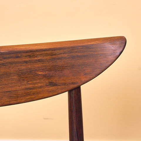 Danish dining chairs in Santos rosewood by Harry Østergaard for Randers Møbelfabrik