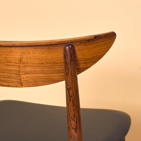 Danish dining chairs in Santos rosewood by Harry Østergaard for Randers Møbelfabrik