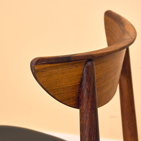 Danish dining chairs in Santos rosewood by Harry Østergaard for Randers Møbelfabrik