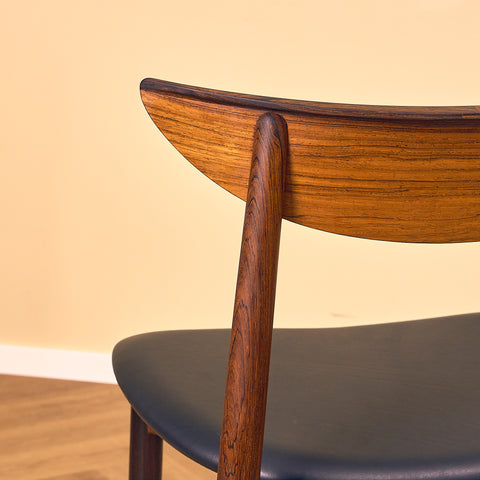 Danish dining chairs in Santos rosewood by Harry Østergaard for Randers Møbelfabrik