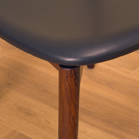 Danish dining chairs in Santos rosewood by Harry Østergaard for Randers Møbelfabrik