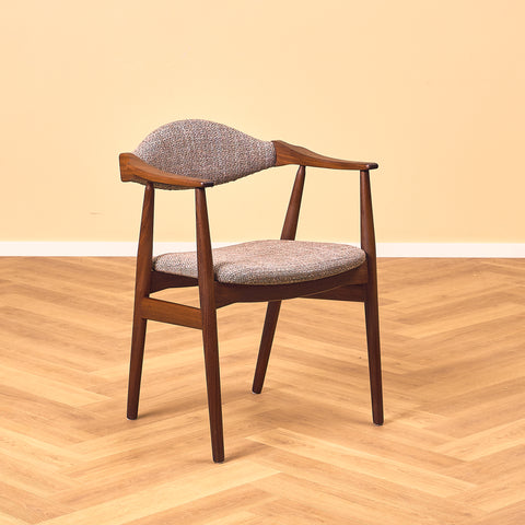 Danish dining armchairs in walnut by Farstrup