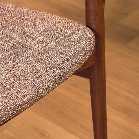 Danish dining armchairs in walnut by Farstrup