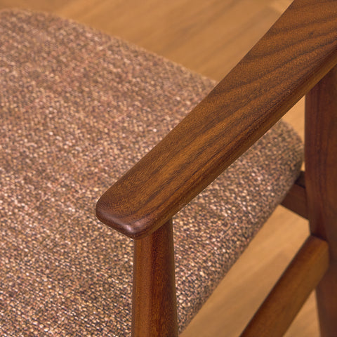 Danish dining armchairs in walnut by Farstrup