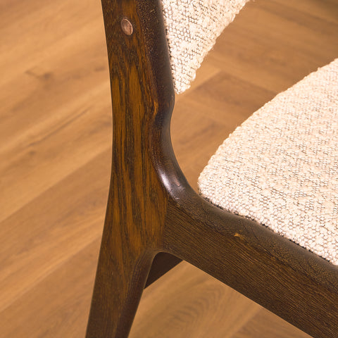 Danish dining chairs in smoked oak by Erik Buch for Anderstrup Møbelfabrik, model 89