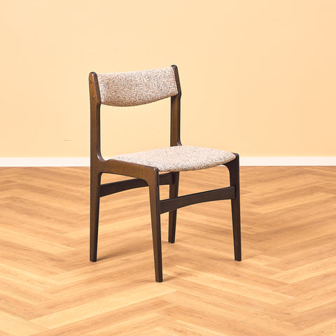 Danish dining chairs in smoked oak by Erik Buch for Nova Stolefabrik