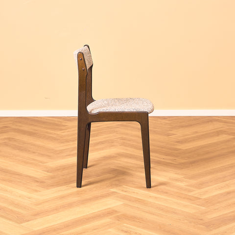 Danish dining chairs in smoked oak by Erik Buch for Nova Stolefabrik