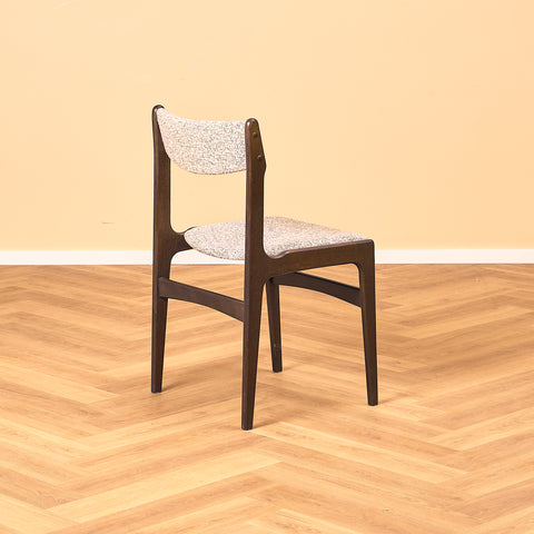 Danish dining chairs in smoked oak by Erik Buch for Nova Stolefabrik