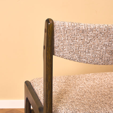 Danish dining chairs in smoked oak by Erik Buch for Nova Stolefabrik