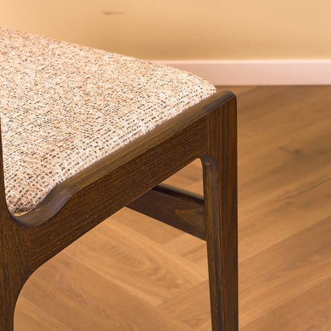 Danish dining chairs in smoked oak by Erik Buch for Nova Stolefabrik