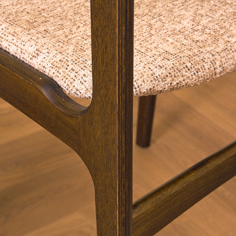 Danish dining chairs in smoked oak by Erik Buch for Nova Stolefabrik