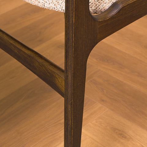 Danish dining chairs in smoked oak by Erik Buch for Nova Stolefabrik