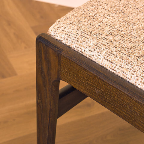 Danish dining chairs in smoked oak by Erik Buch for Nova Stolefabrik