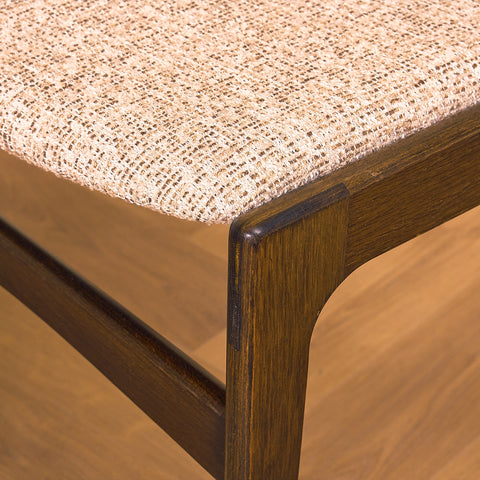 Danish dining chairs in smoked oak by Erik Buch for Nova Stolefabrik