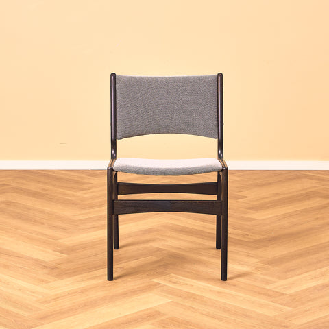 Danish dining chairs in smoked oak by Erik Buch for Anderstrup Møbelfabrik, model 89