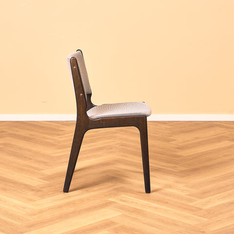 Danish dining chairs in smoked oak by Erik Buch for Anderstrup Møbelfabrik, model 89