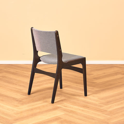 Danish dining chairs in smoked oak by Erik Buch for Anderstrup Møbelfabrik, model 89