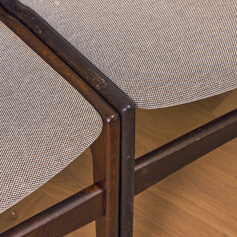 Danish dining chairs in smoked oak by Erik Buch for Anderstrup Møbelfabrik, model 89