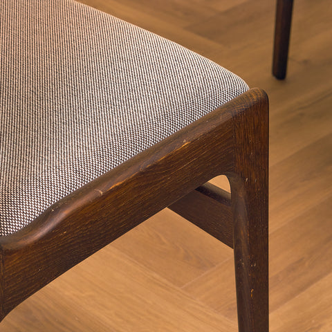 Danish dining chairs in smoked oak by Erik Buch for Anderstrup Møbelfabrik, model 89