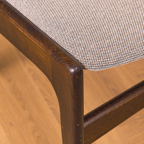 Danish dining chairs in smoked oak by Erik Buch for Anderstrup Møbelfabrik, model 89