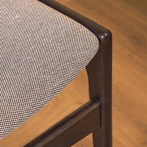 Danish dining chairs in smoked oak by Erik Buch for Anderstrup Møbelfabrik, model 89