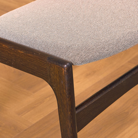 Danish dining chairs in smoked oak by Erik Buch for Anderstrup Møbelfabrik, model 89
