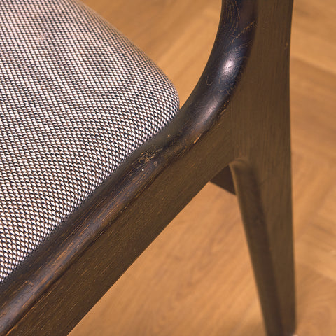 Danish dining chairs in smoked oak by Erik Buch for Anderstrup Møbelfabrik, model 89