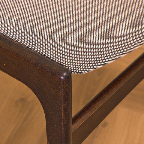 Danish dining chairs in smoked oak by Erik Buch for Anderstrup Møbelfabrik, model 89