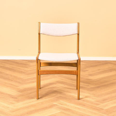 Danish set of 6 dining chairs in teak by Erik Buch for Nova Stolefabrik