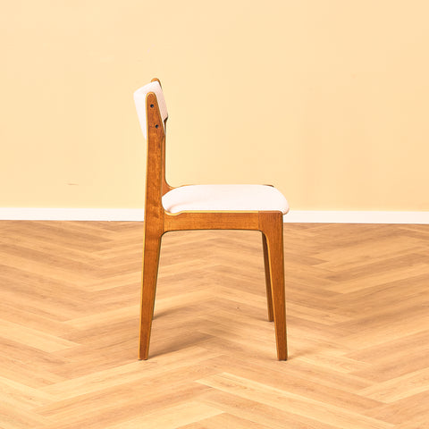 Danish set of 6 dining chairs in teak by Erik Buch for Nova Stolefabrik