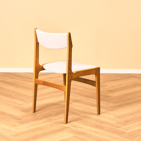 Danish set of 6 dining chairs in teak by Erik Buch for Nova Stolefabrik