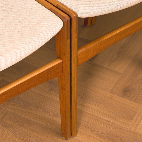 Danish set of 6 dining chairs in teak by Erik Buch for Nova Stolefabrik