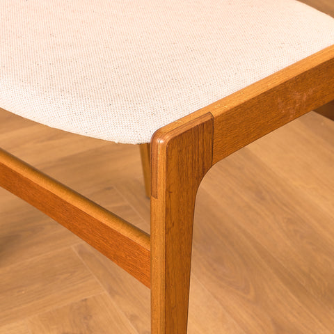 Danish set of 6 dining chairs in teak by Erik Buch for Nova Stolefabrik