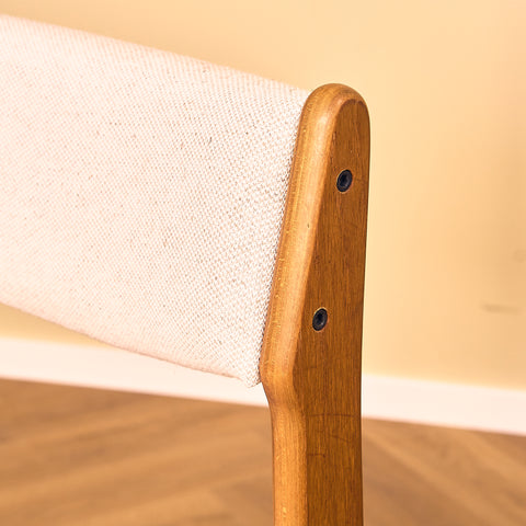 Danish set of 6 dining chairs in teak by Erik Buch for Nova Stolefabrik