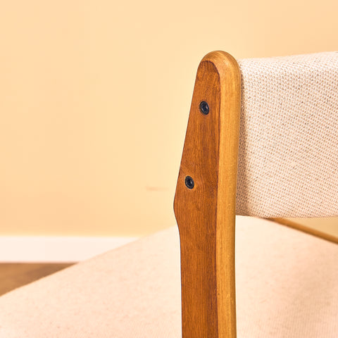 Danish set of 6 dining chairs in teak by Erik Buch for Nova Stolefabrik