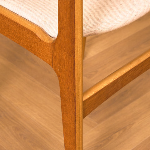 Danish set of 6 dining chairs in teak by Erik Buch for Nova Stolefabrik