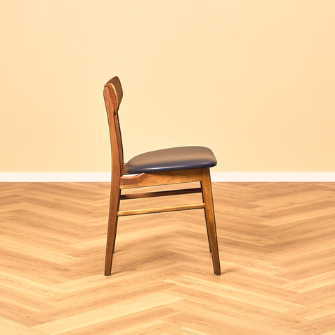 Danish Dining Chair in Dark Teak and Oak